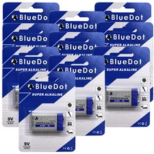 Retail Single Pack Qty 10 ~ 9 Volt 9v Alkaline Battery ~ Mics Power CB Ham Radio