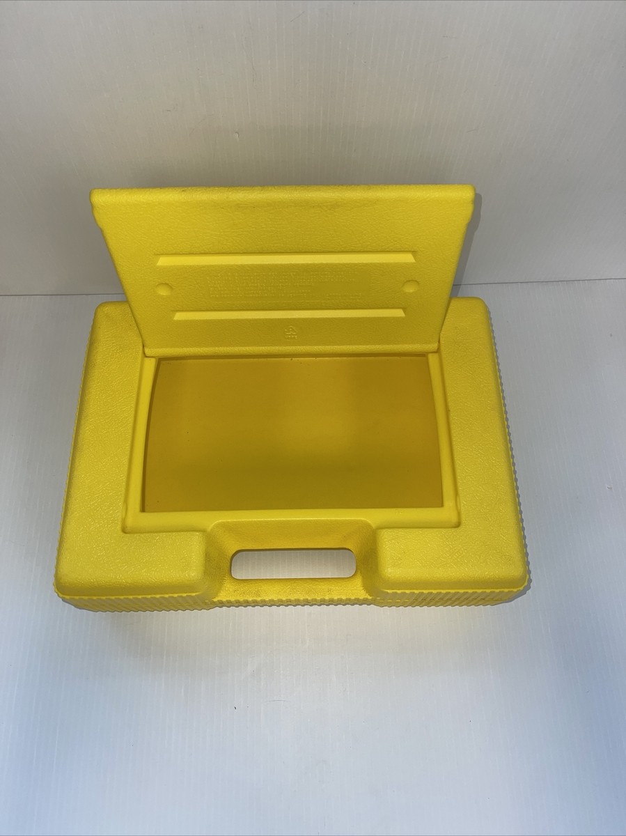 Vintage K'NEX Yellow Box Hard Carrying Carry Case Organizer 1997 K