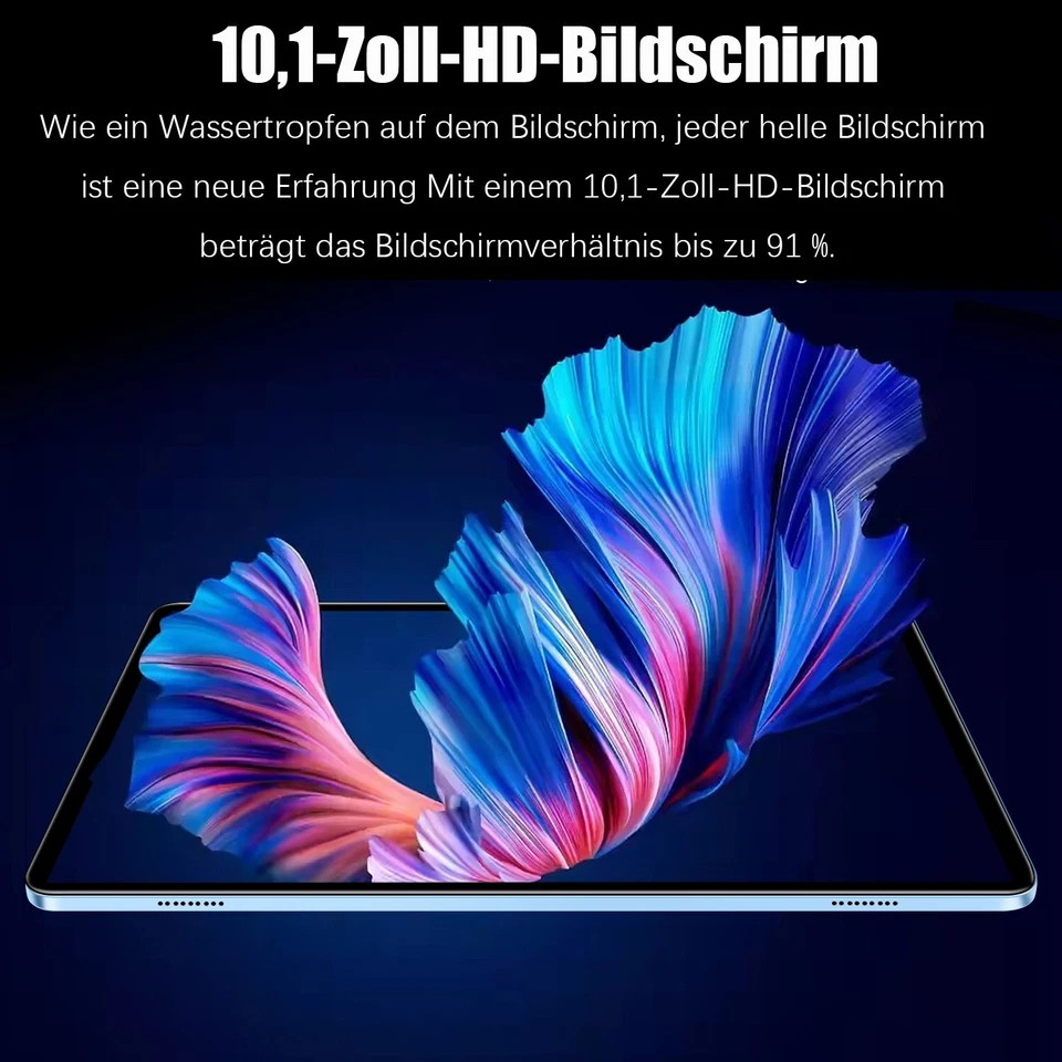 2024 Latest Tablet 4GB RAM 64GB ROM 10.1 inch Android13 Tablet 2SIM LTE 5G WiFi - Image 3 of 4