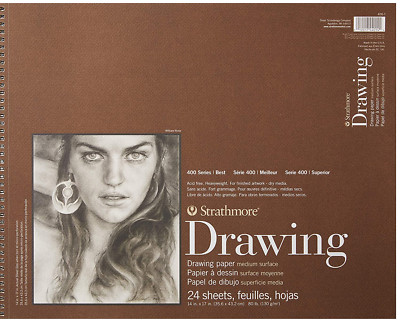 Strathmore (400-7 400 Series Drawing Pad, 14''X17'', Ivory/Cream