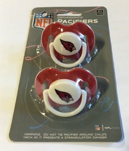 Arizona Cardinals Baby Infant Pacifiers New 2 Pack Great Shower Arizona Cardinals Baby Infant Pacifiers New 2 Pack Great Shower