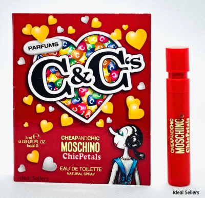 Moschino Cheap & Chic ChicPetals 0.03 oz EDT Spray Vial For Women - Lot of 5