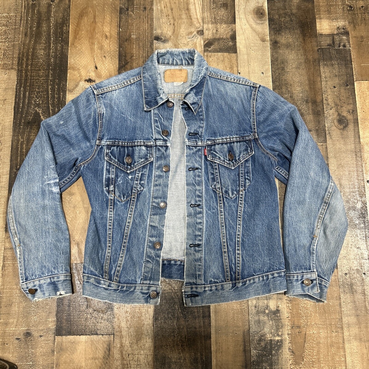 LEVI'S Vintage 70's Type 3 Denim Trucker Jacket Sz S 70505 LEVI'S Vintage 70's Type 3 Denim Trucker Jacket Sz S 70505