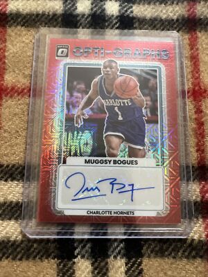 2022-23 Donruss Optic Opti-Graphs Choice Red Prizm Autograph Auto Muggsy Bogues