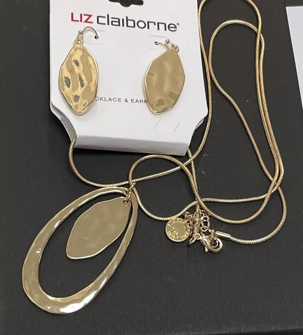 Liz claiborne shop necklace and earrings