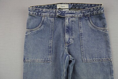 Vintage Women's 2000 Gap Jeans Tab Front Flare Size 4 (29x32