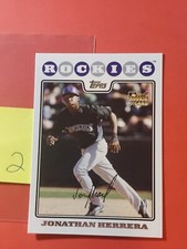 2008 Topps Update #UH291 Jonathan Herrera, Rookie, cd2
