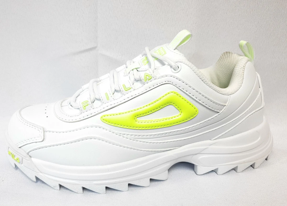 Fila yellow tennis best sale shoes