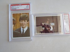  2 BEATLES 1964 Topps #41 #51  PSA9 oc MINT PSA5 EXCELLENT GRADED Color CARDS