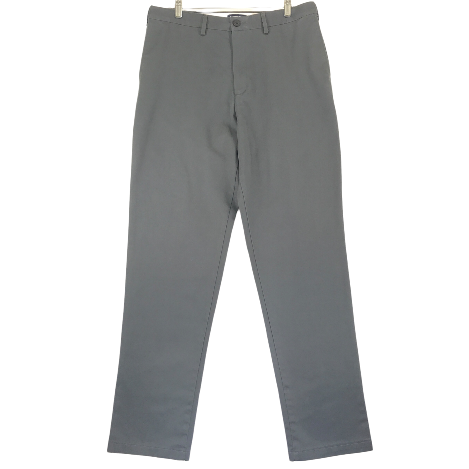 Lands End Comfort Waist Pant Men's 34x36 Traditional Gray Cotton 4