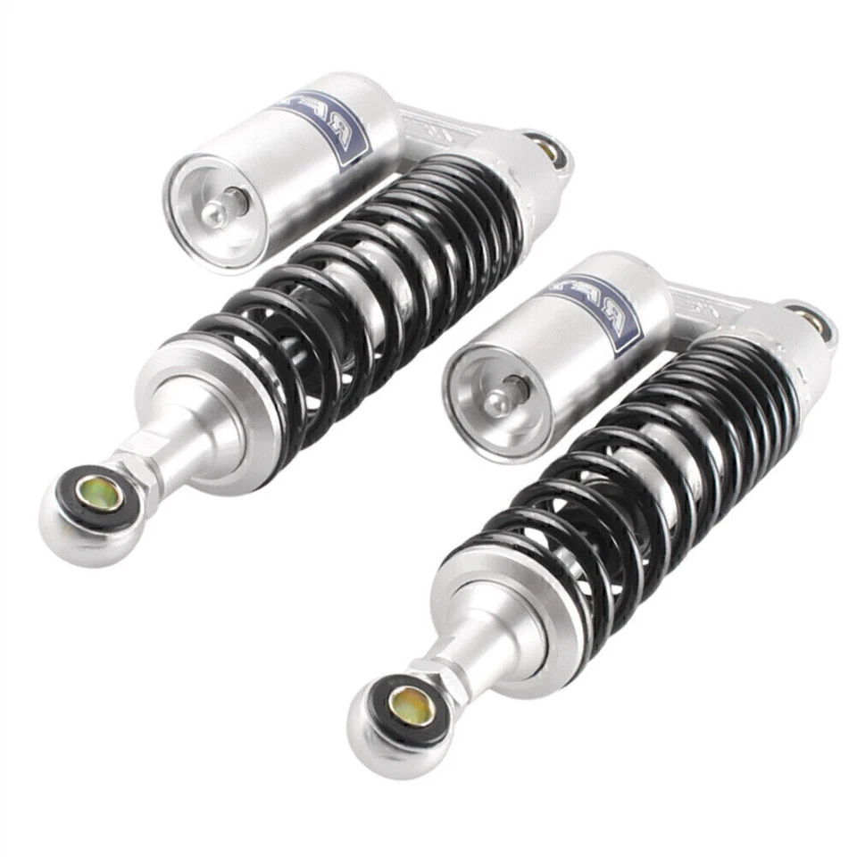 320mm Pair Motorcycle Rear Shock Absorbers For Honda Silver & Black - Изображение 4 из 4