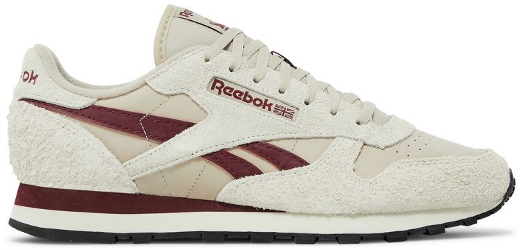 Reebok Classic Leather Beige Burgundy Sneakers GY1525 Available Now