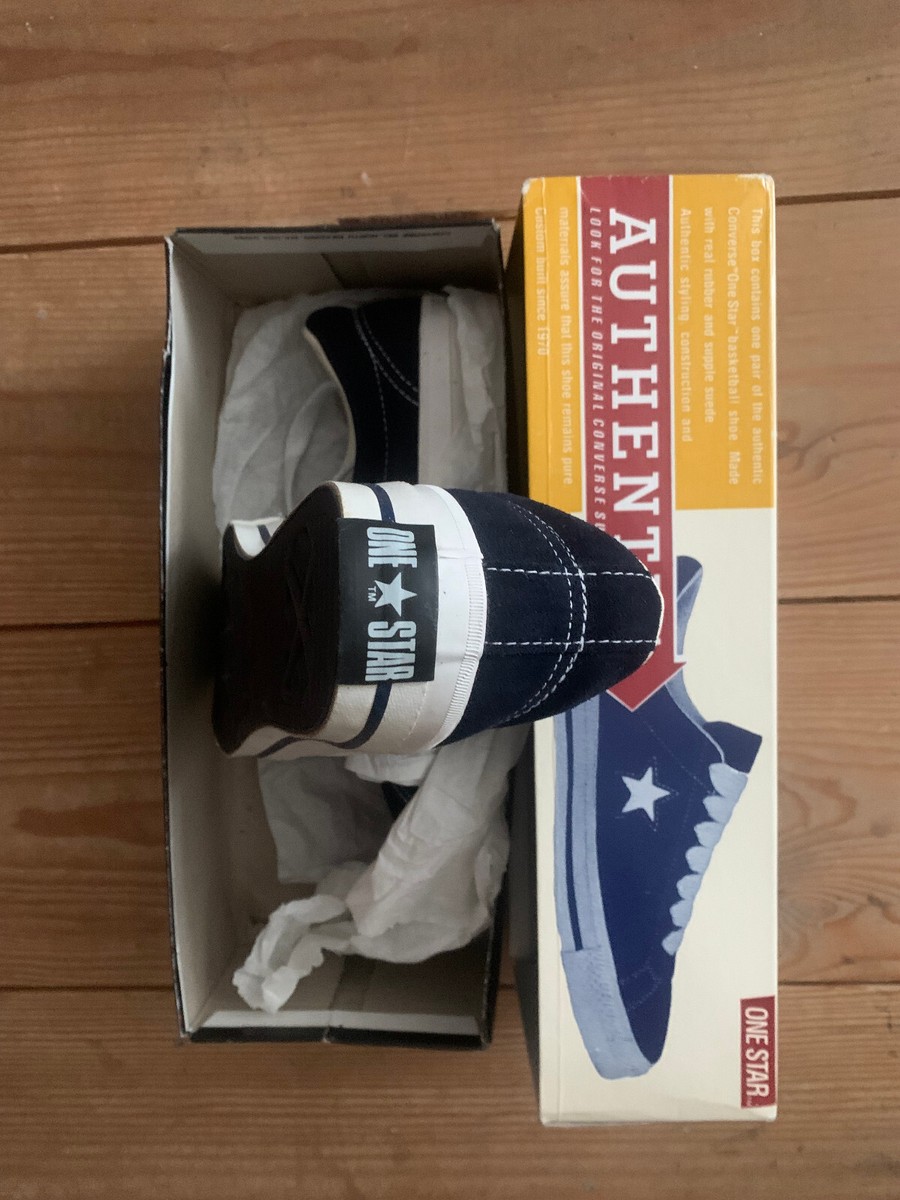 Converse one star Vintage 1993 90's Made in USA Navy/white suede