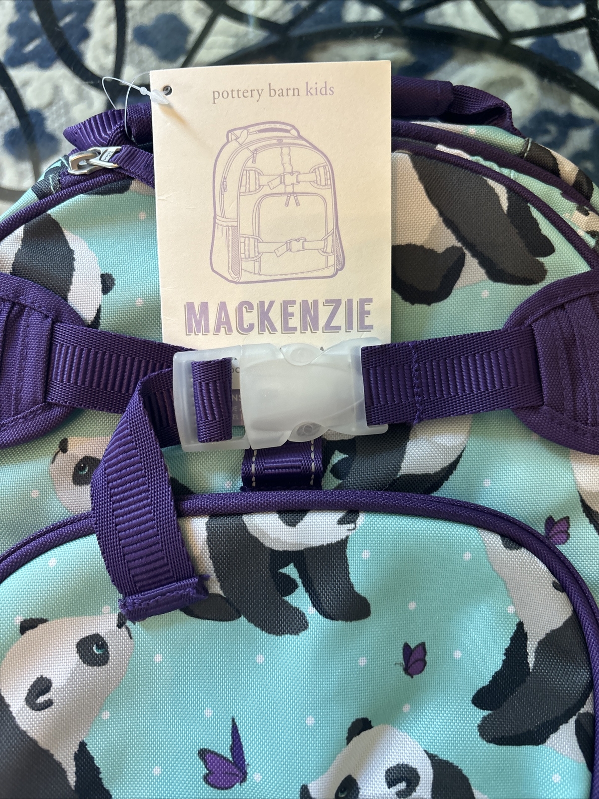 PONY ZAINO scuola fienile ceramica Disney cuore panda ? ragazza farfalla regalo VIAGGIO.