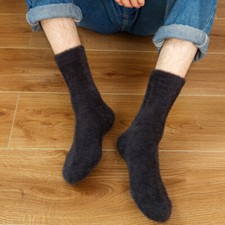 Herren Bettsocken Flauschig Vlies Knöchel Thermo Warm Dicker Winter Boden Heim