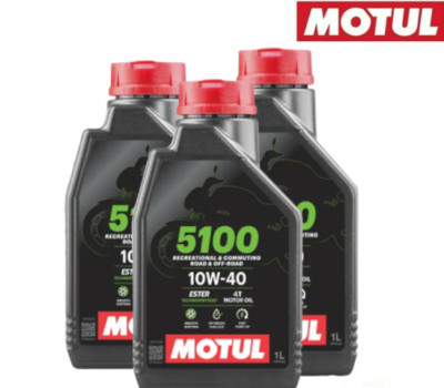 3 Liters Engine Oil MOTUL 5100 10W40 MA2 4 Stroke Synthetic  -Ester
