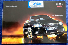 Audi RS4 RS 4, convertible convertible brochure 4.2006