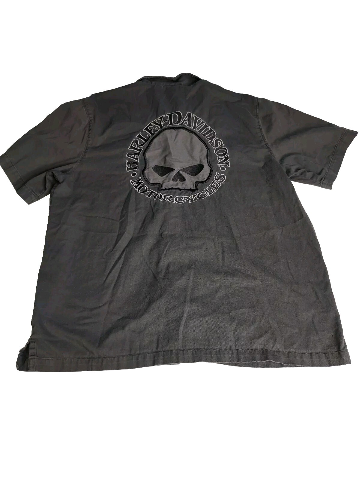 Harley-Davidson® Men's Willie G. Skull Long Sleeve Tee Black - Léo