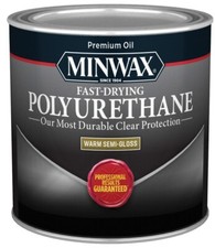 NEW MINWAX 23005 1/2 PT CLEAR SEMI-GLOSS OIL BASED FAST DRY POLYURETHANE 6179873