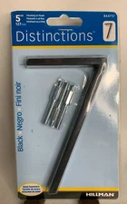 The Hillman Group 5 inch Black House Number Floating or Flush Number 7