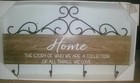 Decorative Hanging Wall Sign Plaque w/ Four Hooks * "Home" Themed (Brand New! — photo 8