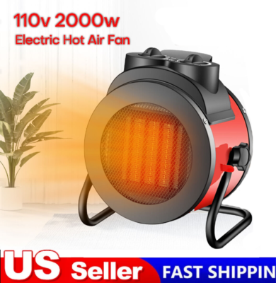 #ad 2000W Portable Electric Space Heater Garage Hot Air Fan for Indoor Large Room US $38.88