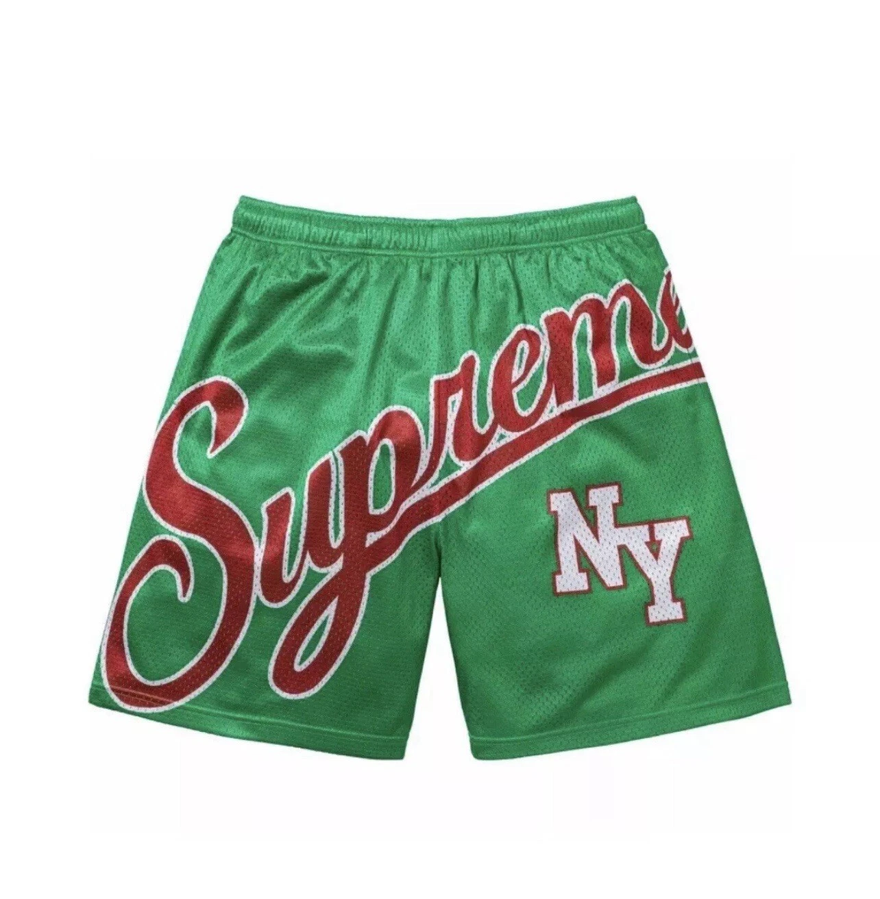 Short en maille Supreme Big Script   Vert   Extra Large   EN MAIN PRÊT À ÊTRE EXPÉDIÉ