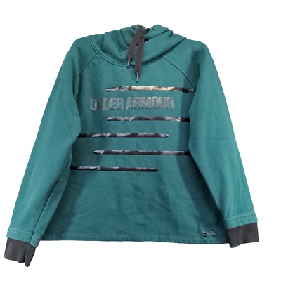 Under Armour Men's Loose Pullover Graphic Hoodie Sweatshirt Large Green
