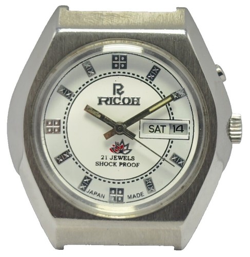 RARE VINTAGE 1970 RICOH Riquartz Watch Hi-End 572005 S Japan New