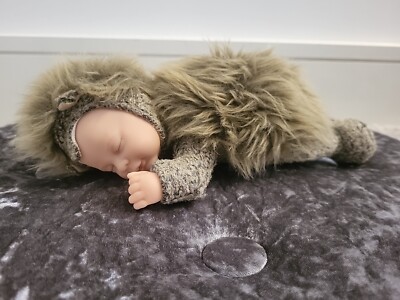 Anne Geddes Sleeping Baby Hedgehog Plush Doll Vintage Collectable UK - Main Image
