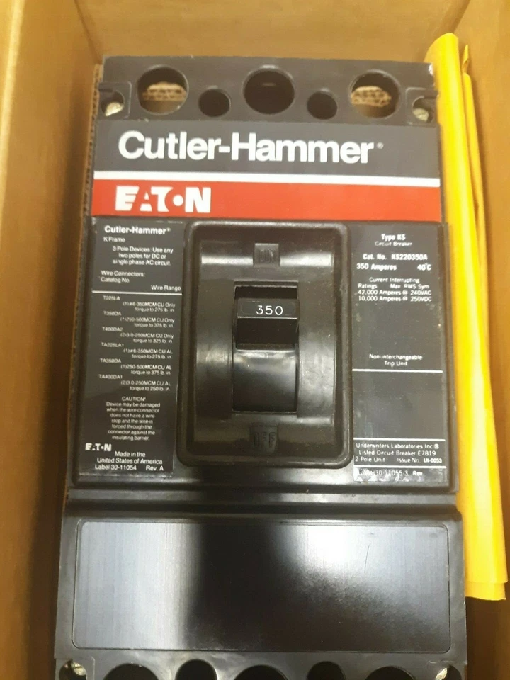 KS220350A MARTILLO CORTADOR 2P 350 A INTERRUPTOR NUEVO Foto 2 de 4