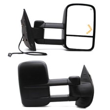 Pair Tow Mirrors For 07-13 Chevy Silverado/GMC Sierra Power Heated Signal Light