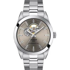 NEW TISSOT T1274071108100 GENTLEMAN POWERMATIC 80 OPEN HEART T127.407.11.081.00
