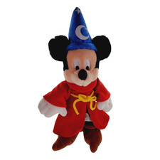 Disney World Fantasia Plush Bean Bag Plush Sorcerer Mickey 12" Tall Plushie