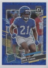 2023 Panini Donruss Rated Rookie Optic Preview Blue Scope Prizm Zach Evans 1c9a