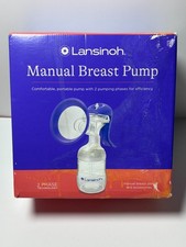 Lansinoh Manual Breast Pump 2-Phase Technology, Model 71052.303 Purple/White