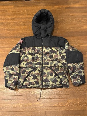Ralph Lauren Denim Supply Camo Hooded Down Puffer Jacket L