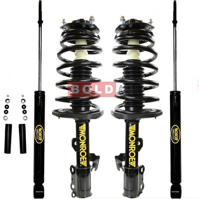 2 Front & 2 Rear Complete Strut & Coil Spring Set Monroe For TOYOTA SIENNA FWD