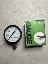 Marshalltown Fig 23 Manometro 0-300 PSI 1/4” NPT Cassa Acciaio NOS