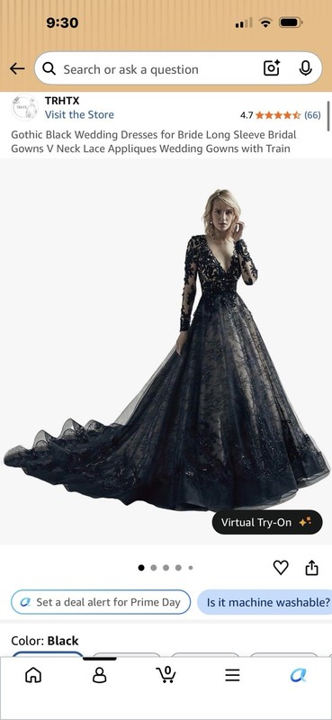 Black Wedding Dress