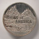 5oz .999 Fine Silver Swiss of America Button Round