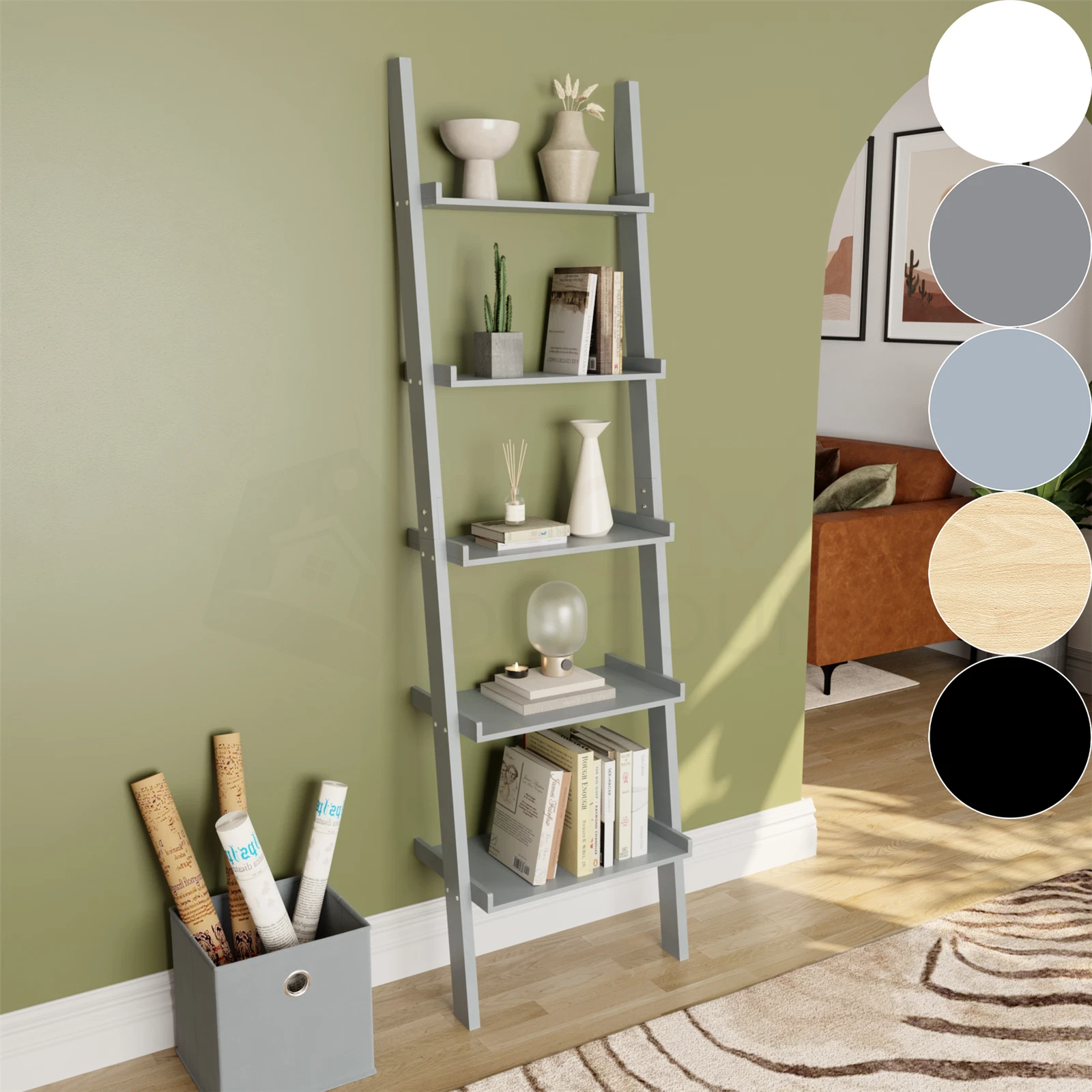 Ladder Shelf Bookcase 3 4 5 Tier Display Storage Shelving Unit Stand Wall Rack
Opens in a new window