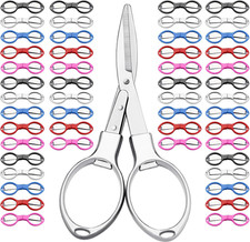 50 Pcs Mini Folding Scissors Small Foldable Travel Stainless Steel Portable Shea
