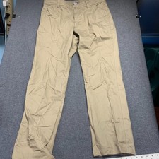 Columbia Sportswear Men's Pants Size 36x32 Biege Flat Front Slash Pocket Casual