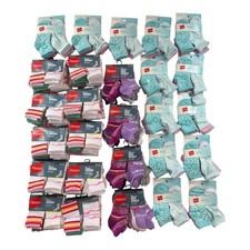 Hanes Crew / Ankle Girl  s Socks LOT OF 27 Packs Premium Original NWT MSRP 540