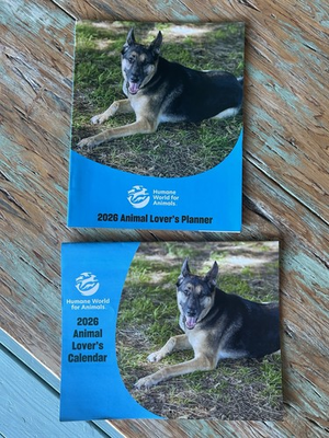 #ad 2026 HUMANE WORLD FOR ANIMALS WALL CALENDAR amp; 2026 PLANNER FOR ANIMAL LOVERS $12.95