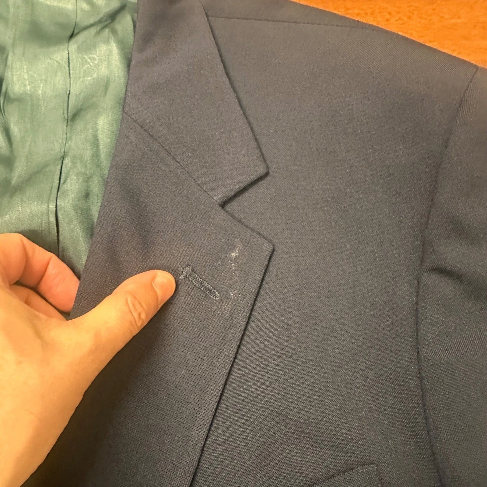 John Alexander Blazer Mens Size 42S Gold Button Classic Worsted Wool Preppy - product detail image 12