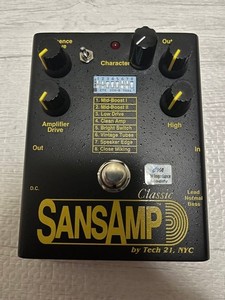 ギター Tech21 SansAmp Classic TECH 21 SansAmp Classic - Analog Guitar Amp Simulator Pedal SA1