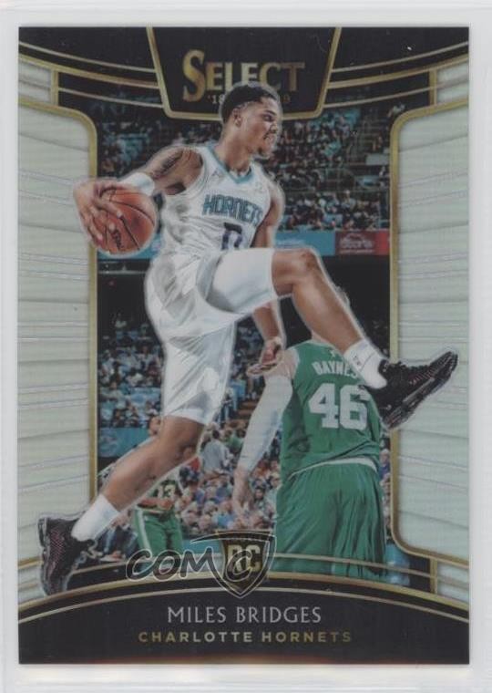 2018-19 Panini Select Concourse Silver Prizm Miles Bridges #17 04dt