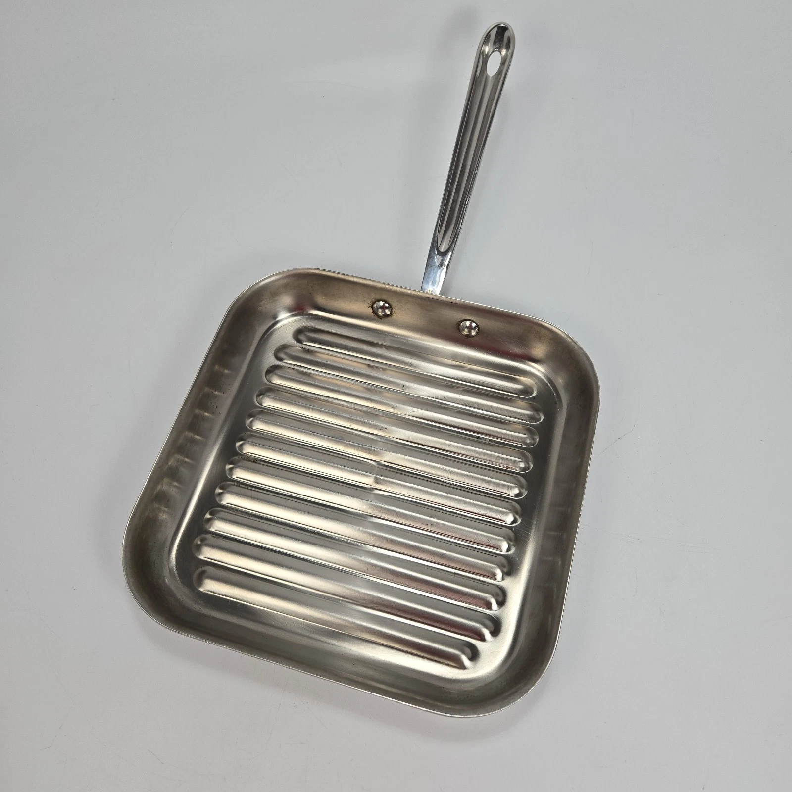 All Clad Square 3-Ply Stainless Steel Grill Pan